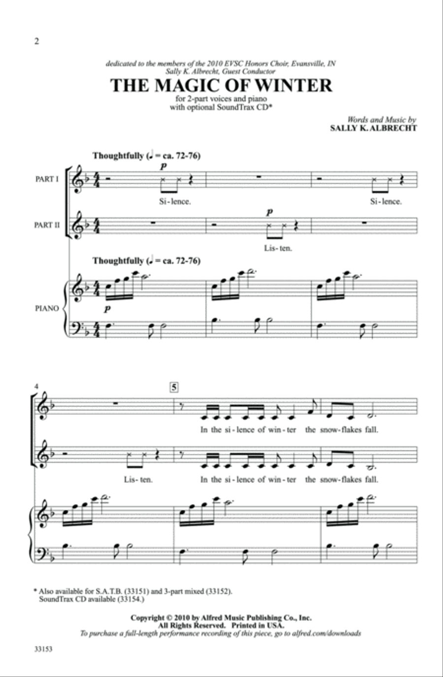 The Magic of Winter 2-Part scores gallery preview page 2