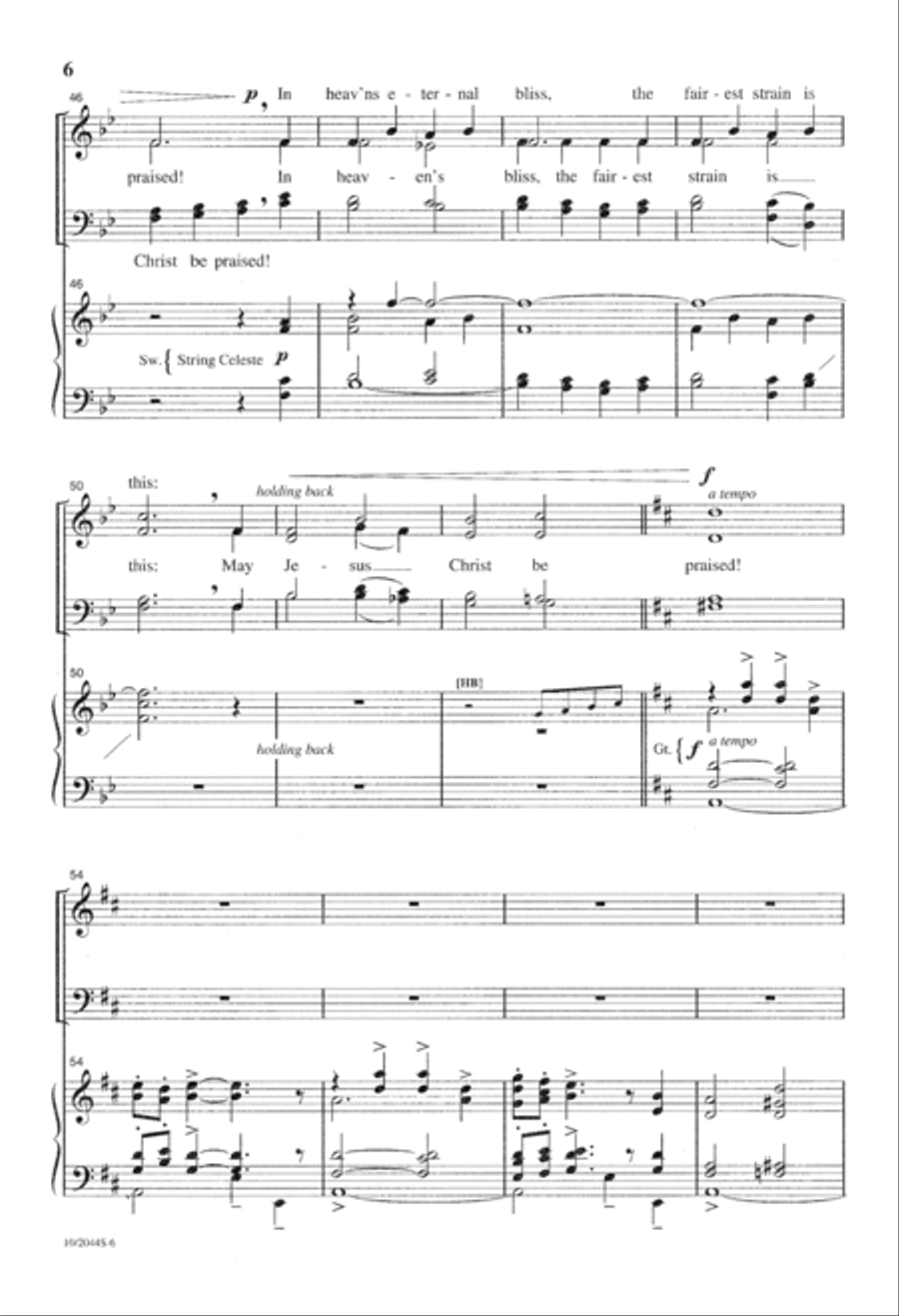When Morning Gilds the Skies 4-Part scores gallery preview page 7