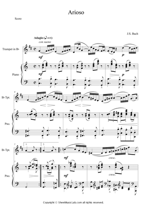 Book cover for Arioso from Cantata BWV 156 (Adagio) in C