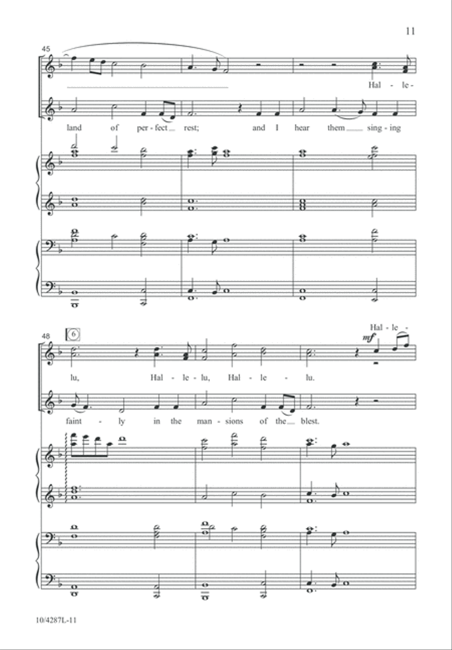 Hark, I Hear the Harps Eternal SSA scores gallery preview page 12