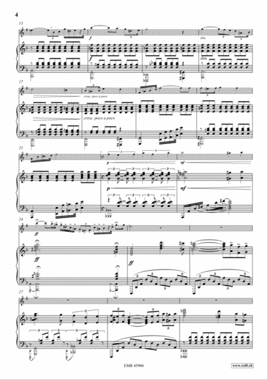 Poeme Poeme Clarinet Solo scores gallery preview page 5