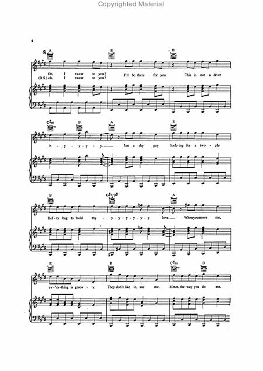 Drive By Piano, Vocal, Guitar scores gallery preview page 3