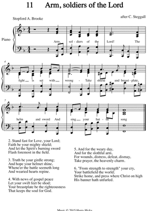 Arm, soldiers of the Lord. A new tune to a wonderful old hymn.