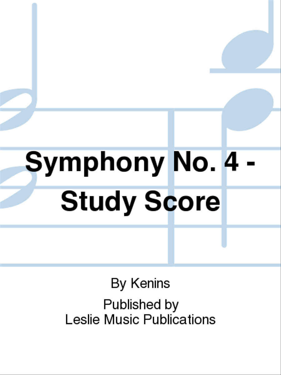 Symphony No. 4 - Study Score Orchestra scores gallery preview page 1