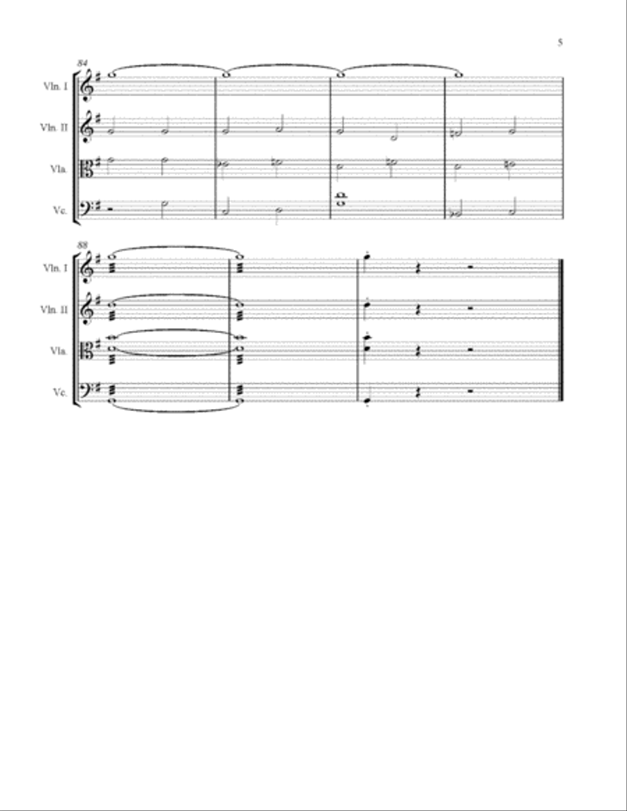 Time To Say Goodbye String Quartet scores gallery preview page 5