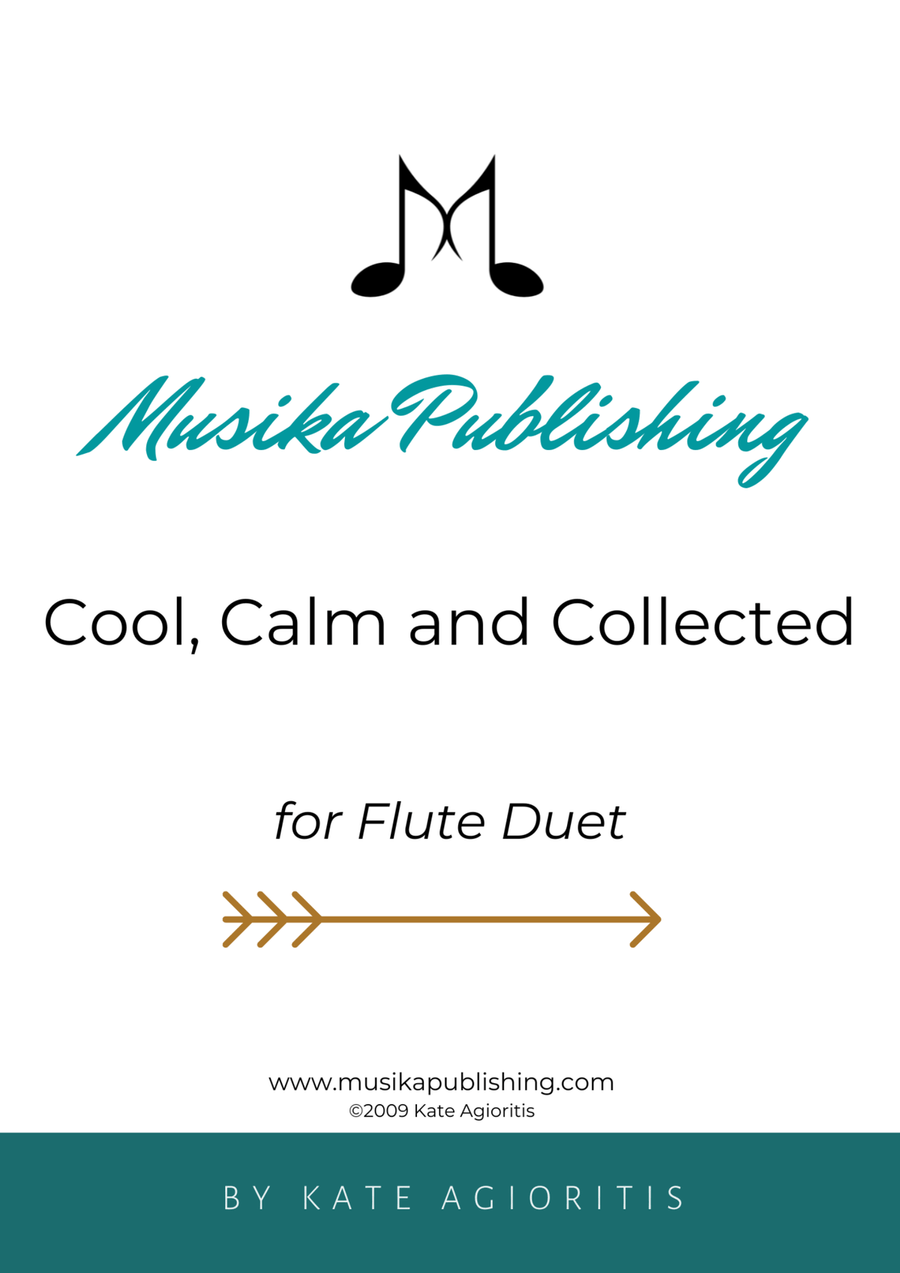 Cool, Calm and Collected - For Flute Duet Flute Duet scores gallery preview page 1