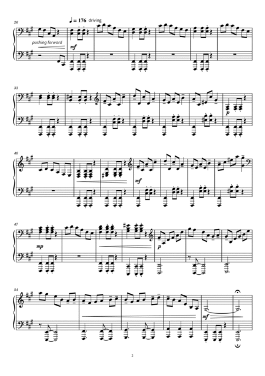 Speechless Piano Solo scores gallery preview page 2
