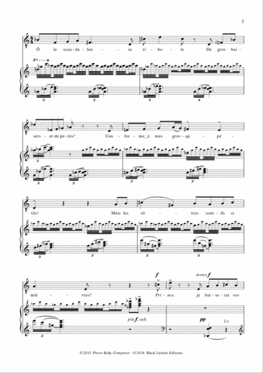 Chansons et roties Chansons et roties Voice scores gallery preview page 3