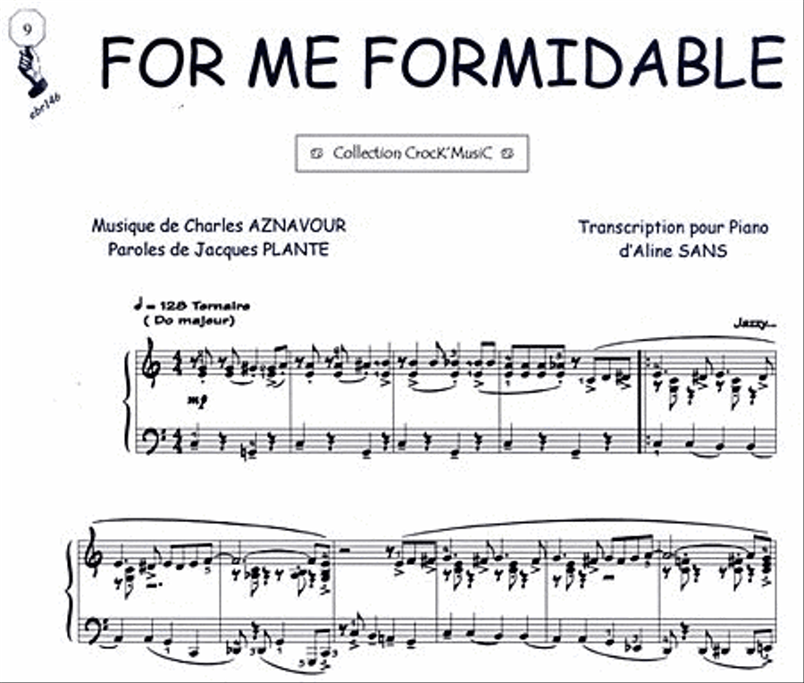 For me formidable (Collection CrocK'MusiC) Piano Solo scores gallery preview page 1