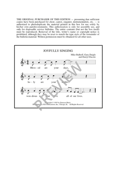 Joyfully Singing image number null