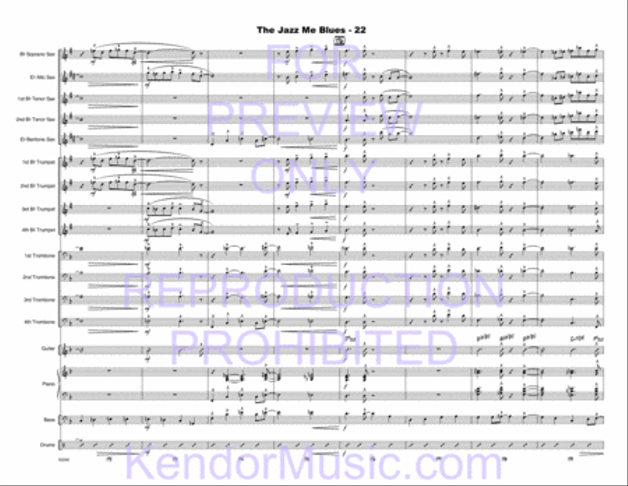 Jazz Me Blues, The Jazz Me Blues, The Choir scores gallery preview page 23