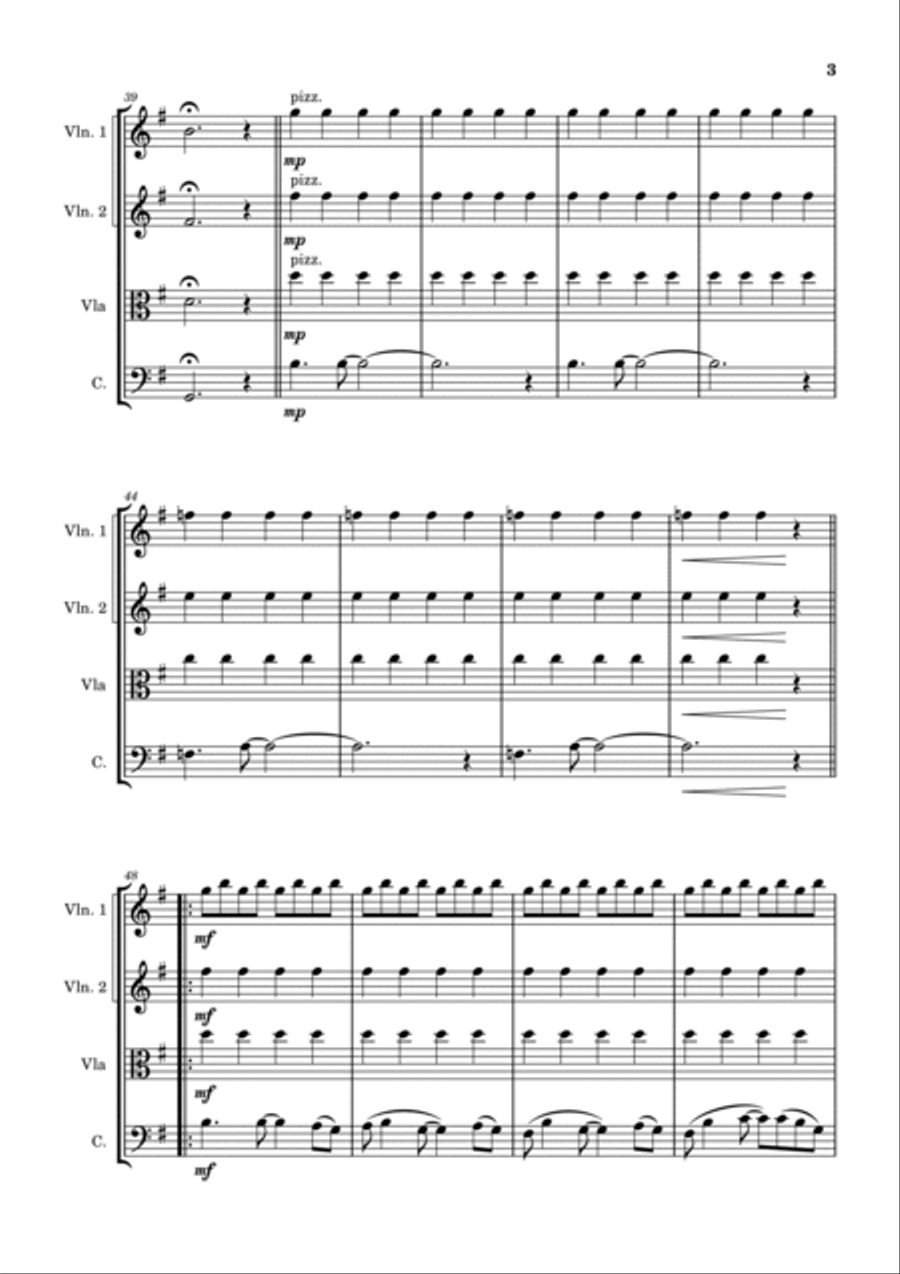Bundle Of Joy String Quartet scores gallery preview page 3