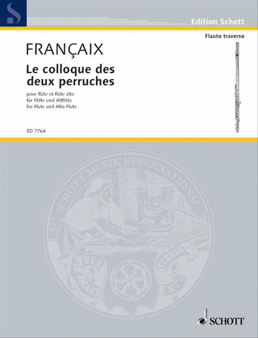 Le colloque des deux perruches Flute scores gallery preview page 1