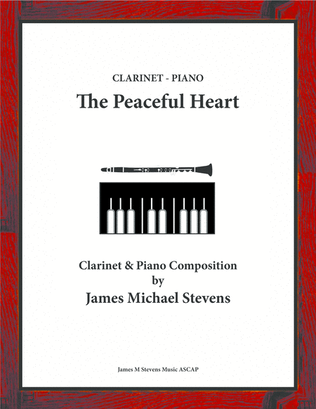 Book cover for The Peaceful Heart - Clarinet & Piano