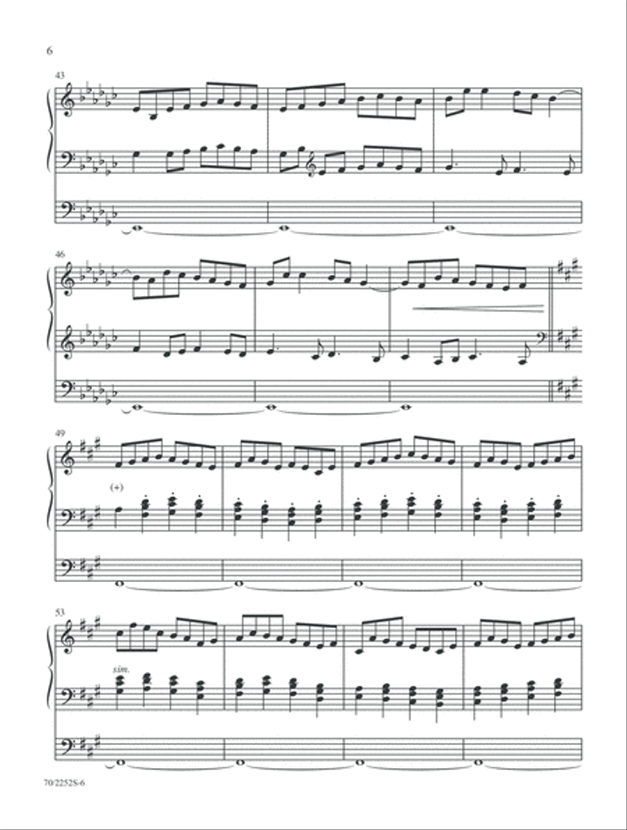 To Hear the Angels Sing Organ scores gallery preview page 6