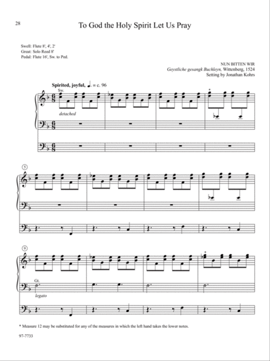 A Reformation Easter: Organ Preludes on Sixteenth-Century Hymns Organ scores gallery preview page 9