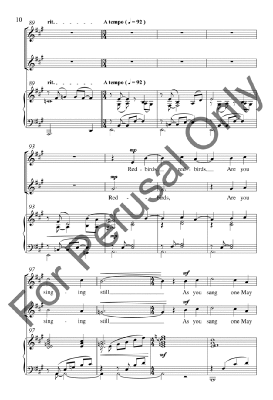 Redbirds 2-Part scores gallery preview page 9