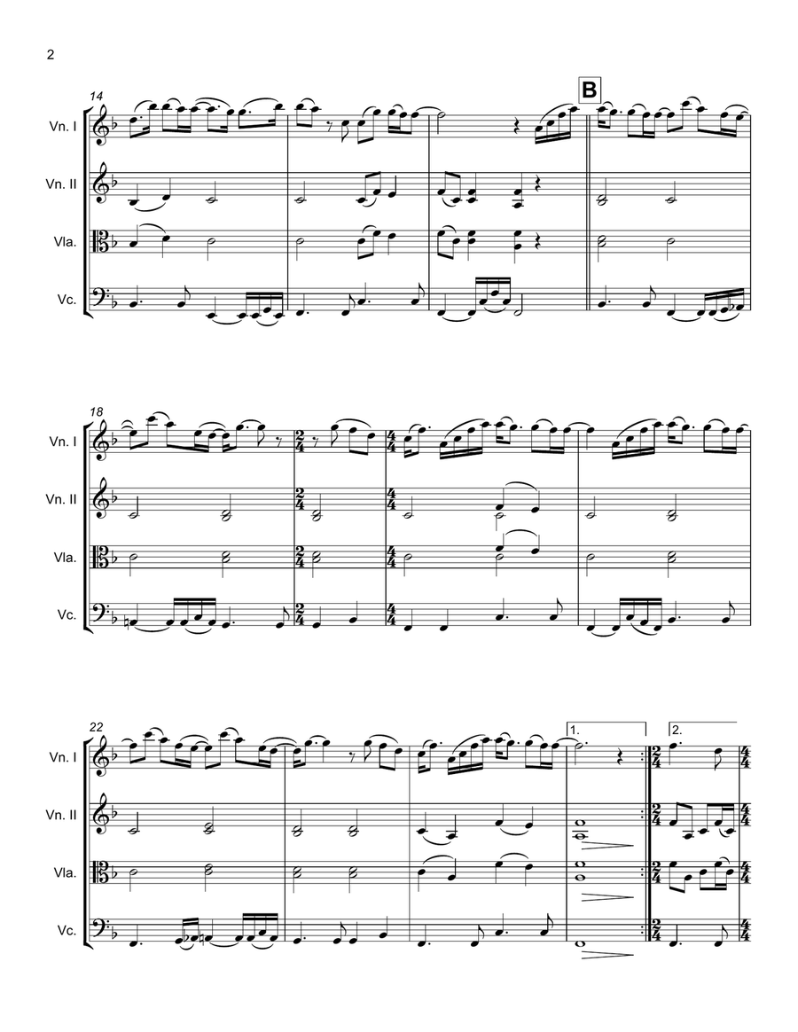 Slipping Through My Fingers String Trio scores gallery preview page 2