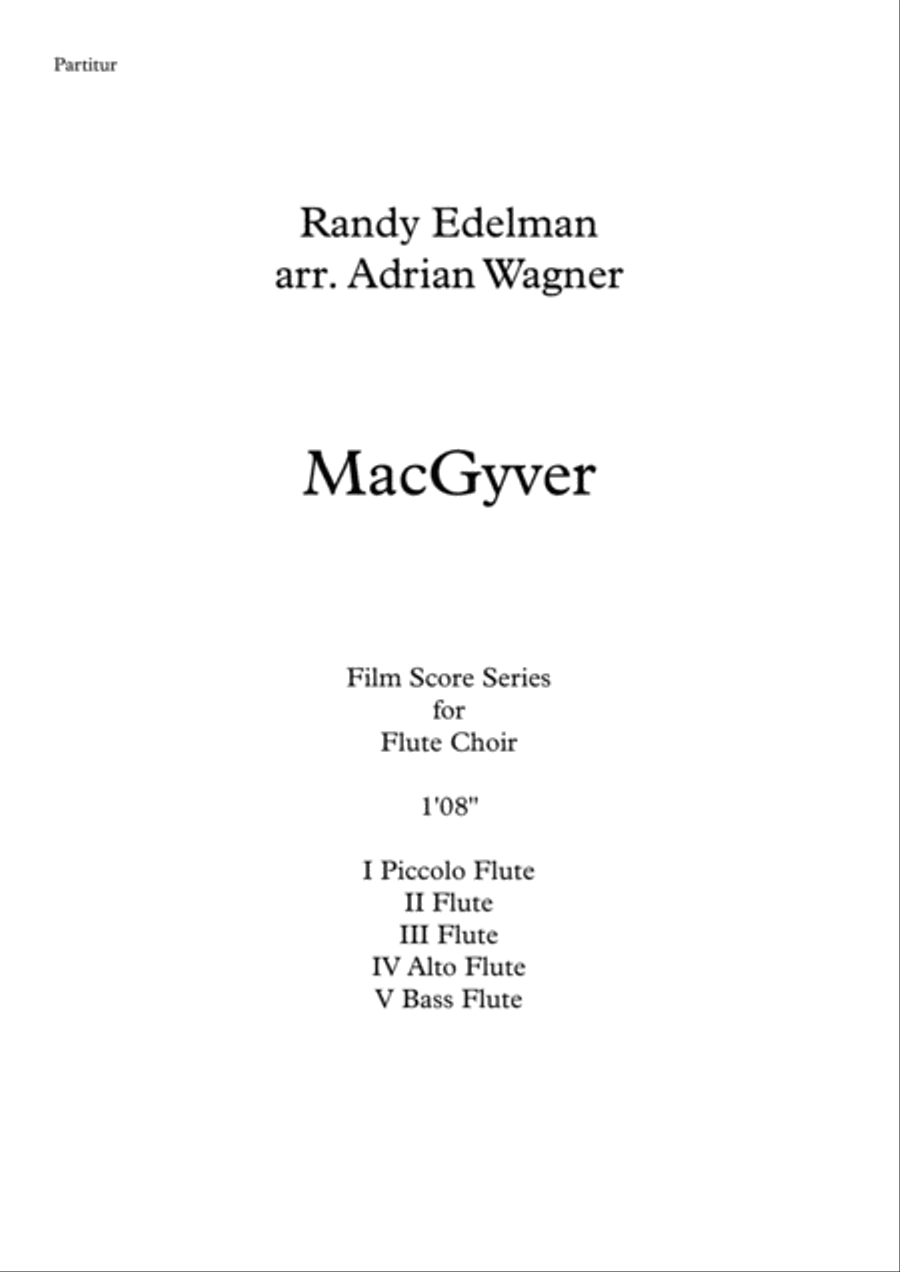 Macgyver - Theme Flute Choir scores gallery preview page 2