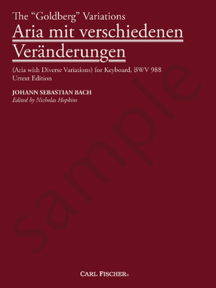 Book cover for The “Goldberg” Variations