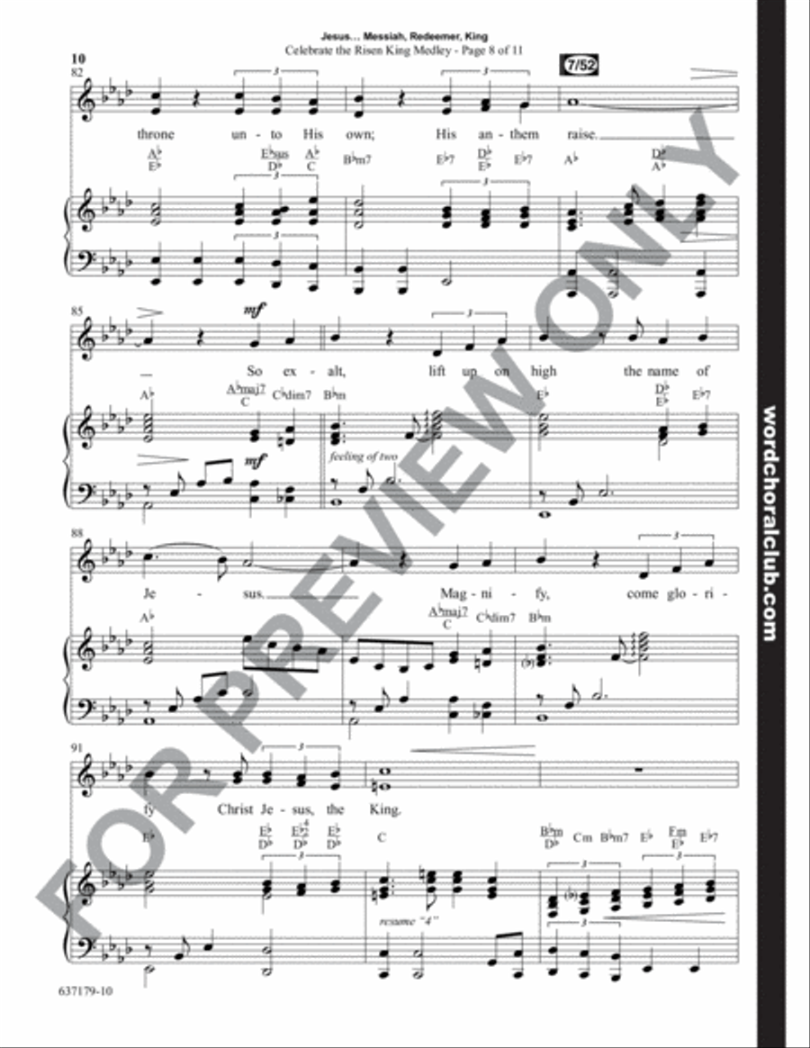 Jesus...Messiah, Redeemer, King - Choral Book Unison Choir scores gallery preview page 11