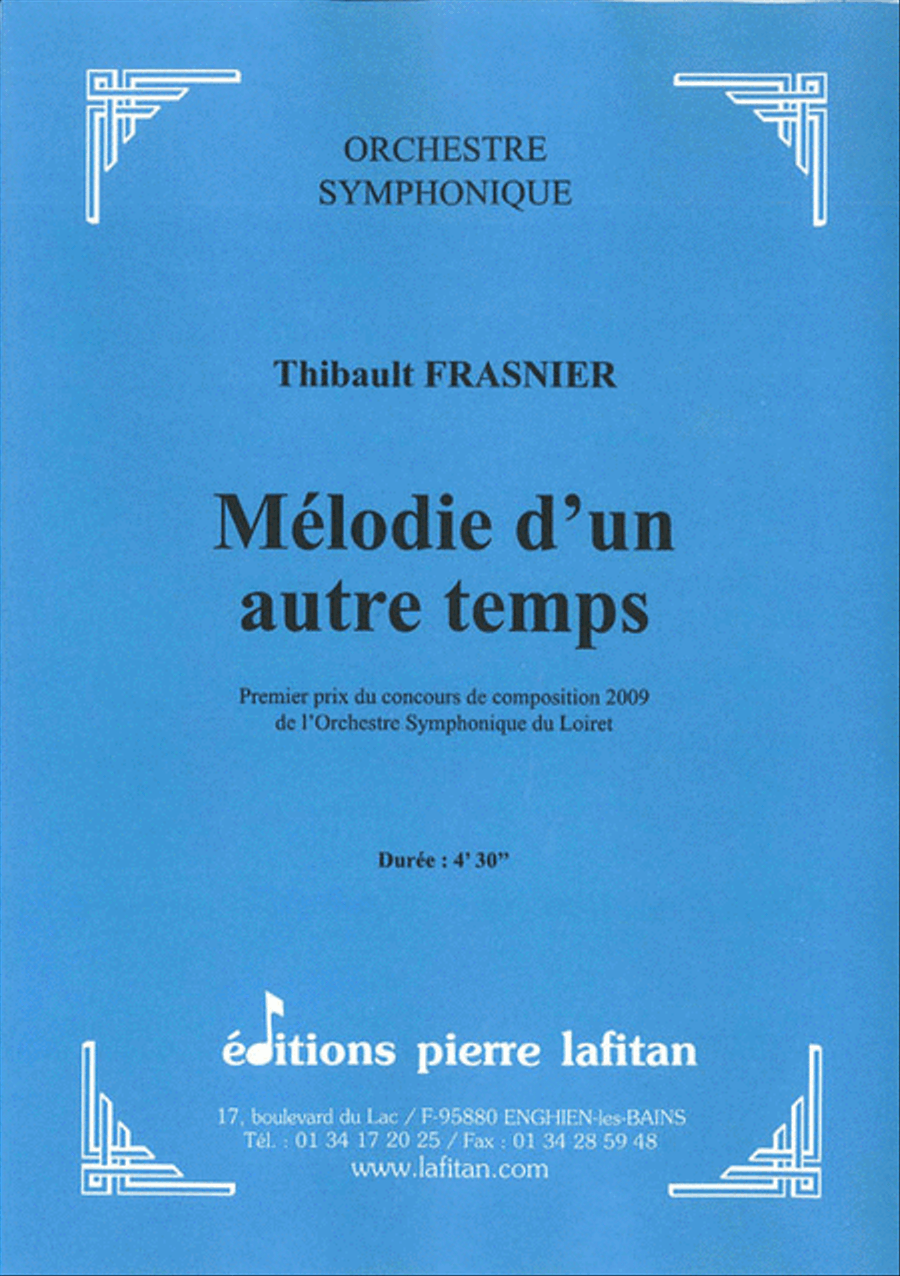 Mélodie D'Un Autre Temps Orchestra scores gallery preview page 1