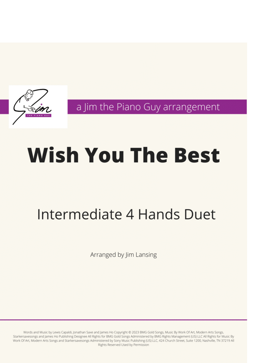 Wish You The Best Wish You The Best Piano Method scores gallery preview page 1