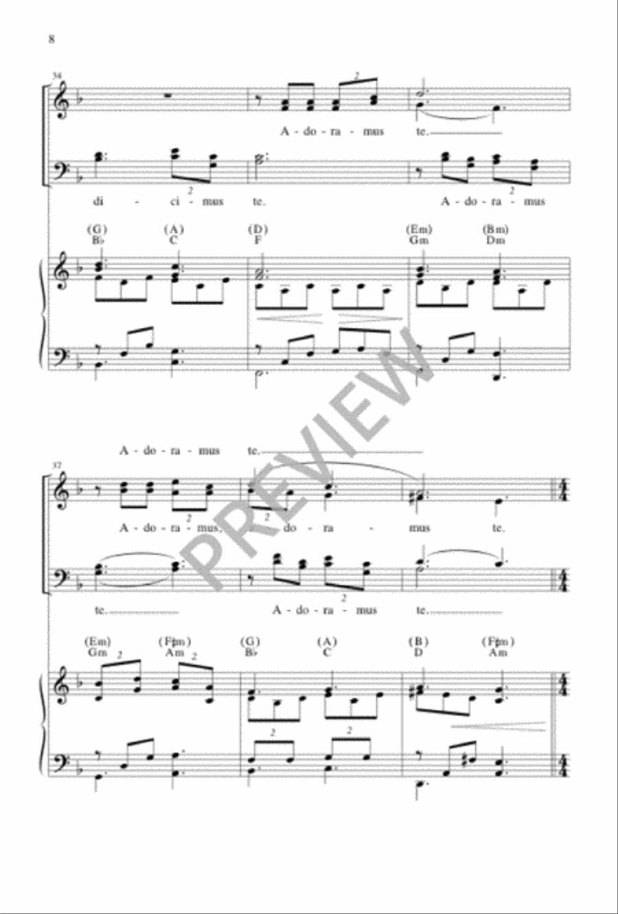 Laudamus Te Laudamus Te 4-Part scores gallery preview page 7
