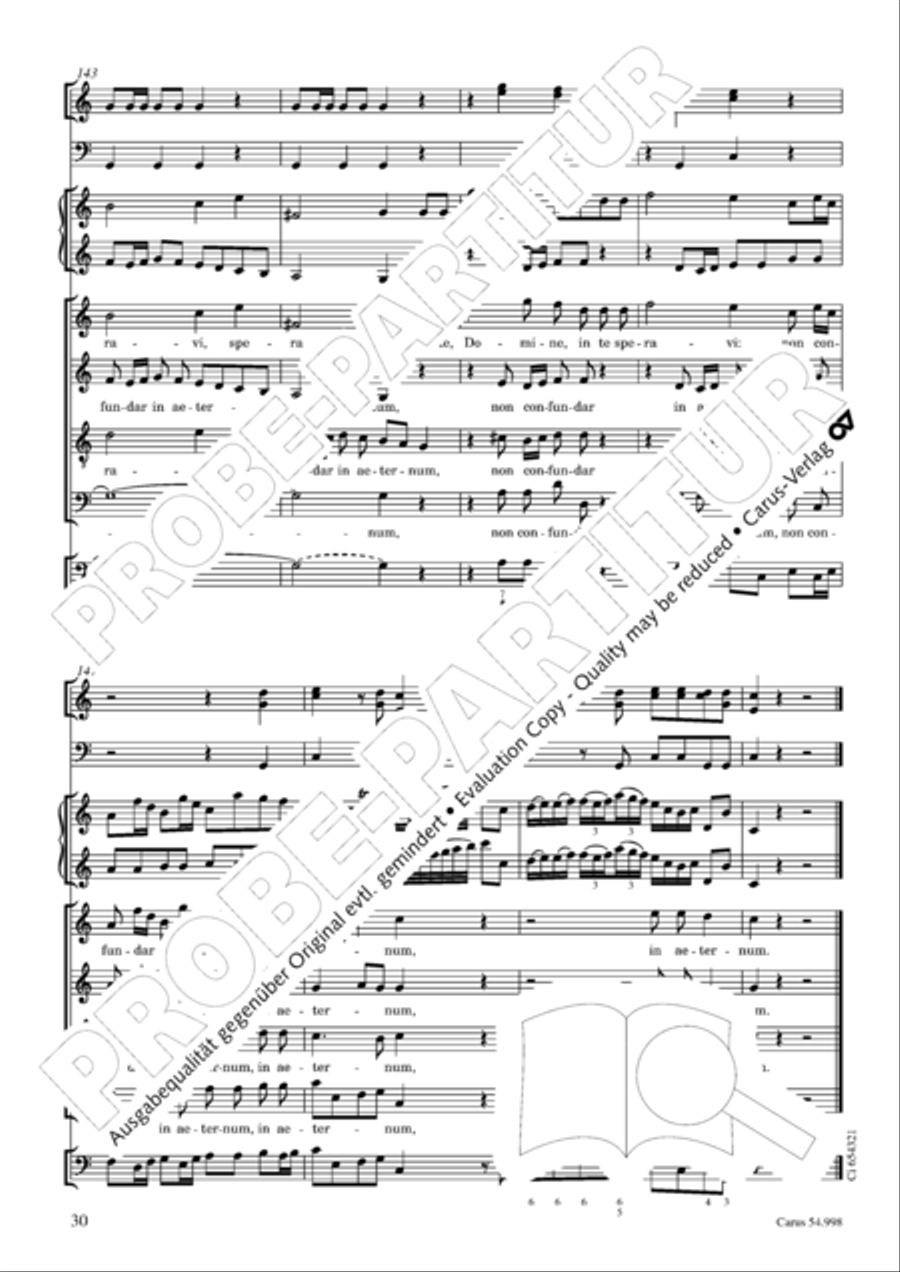 Te Deum in C 4-Part scores gallery preview page 31