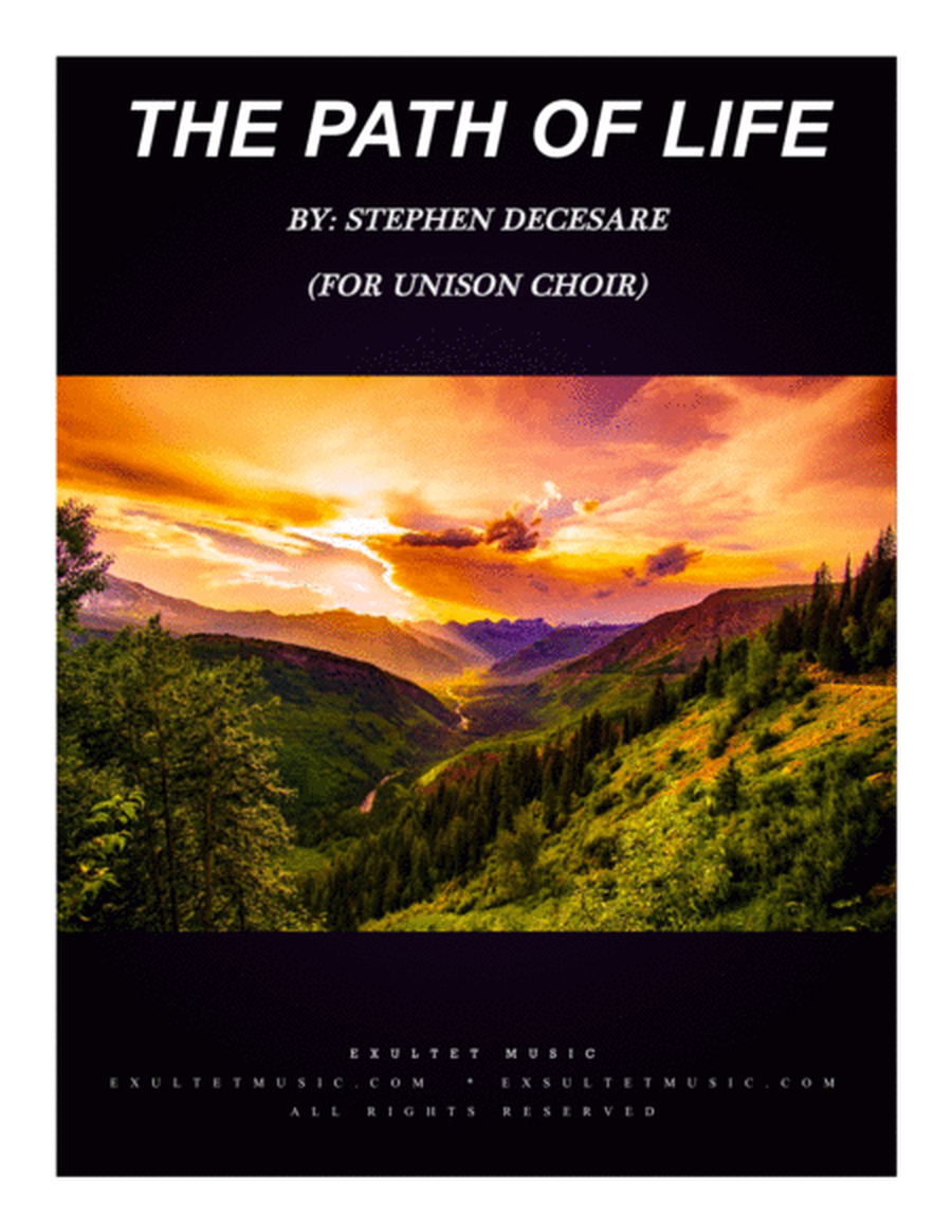 The Path Of Life (Psalm 16) (for Unison Choir) image number null