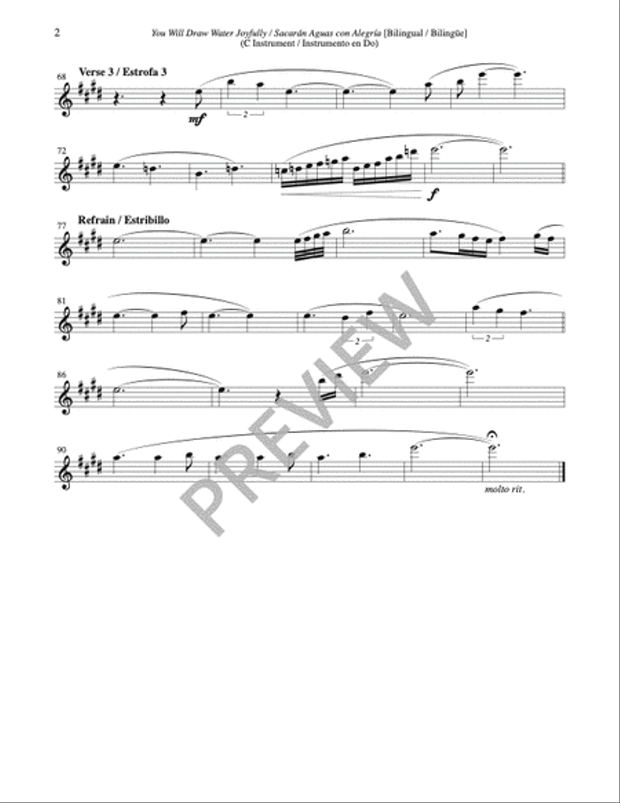 You Will Draw Water Joyfully / Sacarán Aguas con Alegría - Instrument edition Guitar scores gallery preview page 3