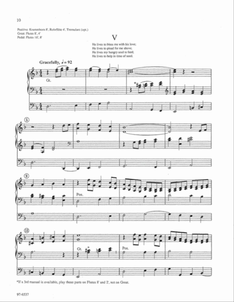 Partita on Duke Street (Rotermund) Organ scores gallery preview page 6