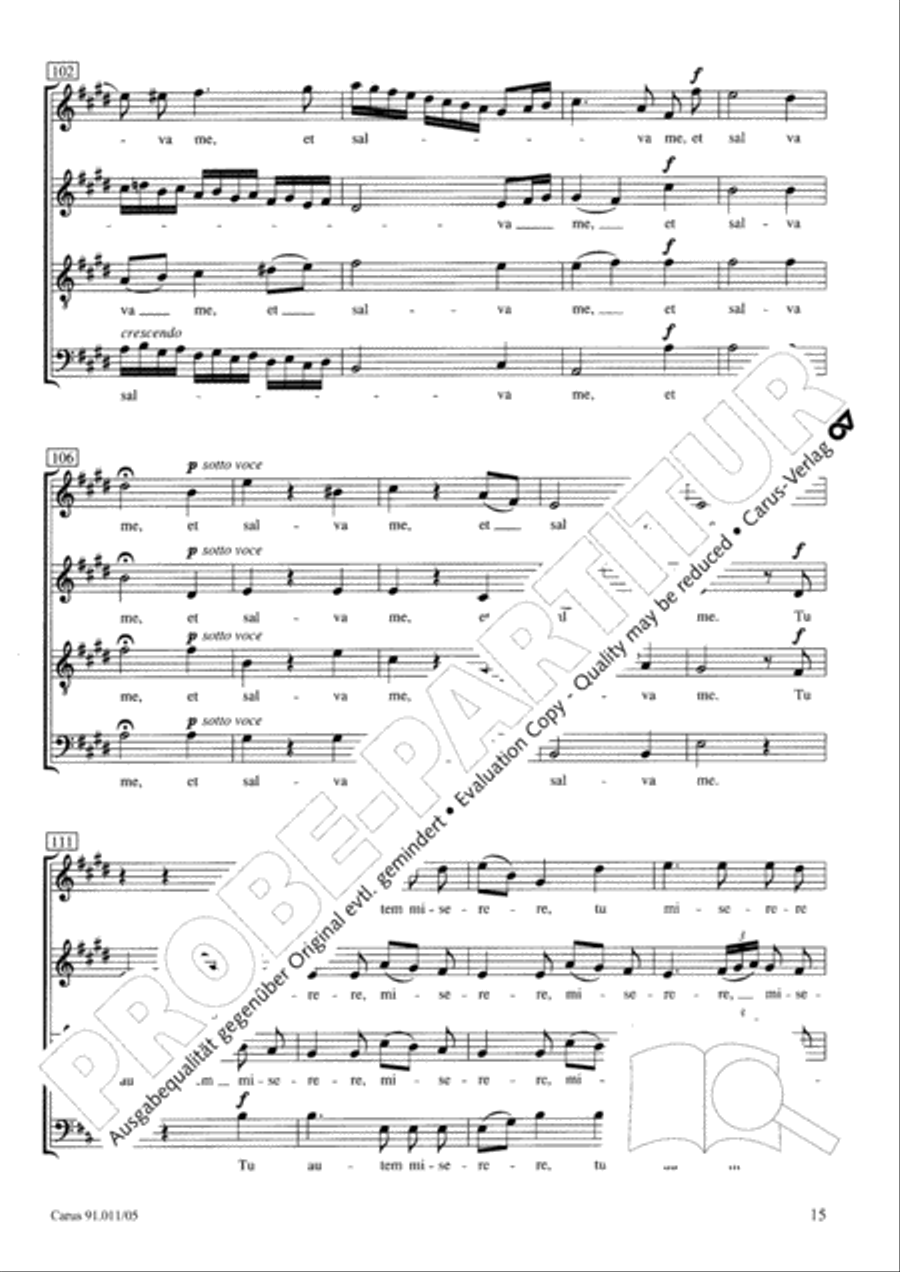 Two Motets (Zwei Motetten) Choir scores gallery preview page 16