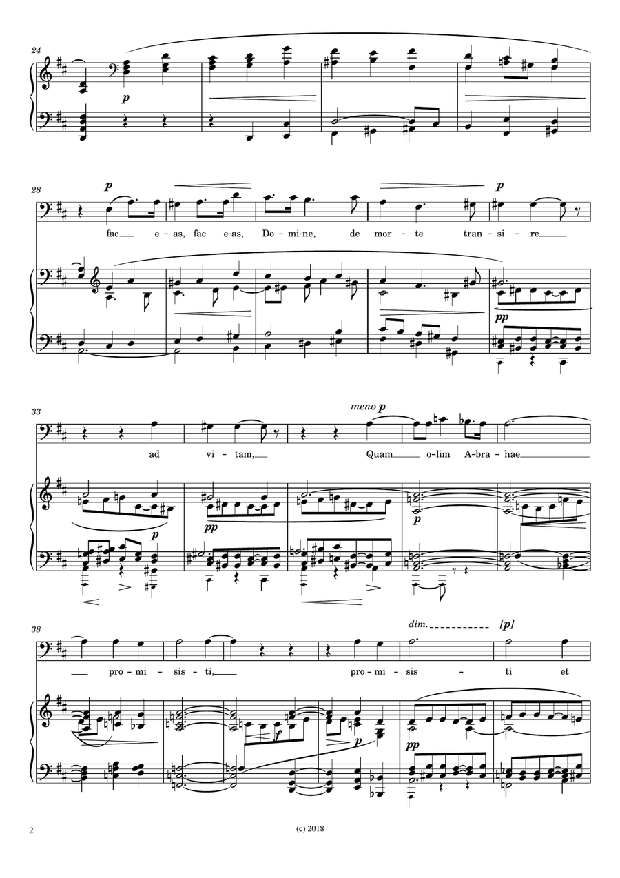 G. Fauré : Requiem, Solos for Baritone Baritone Horn TC scores gallery preview page 2