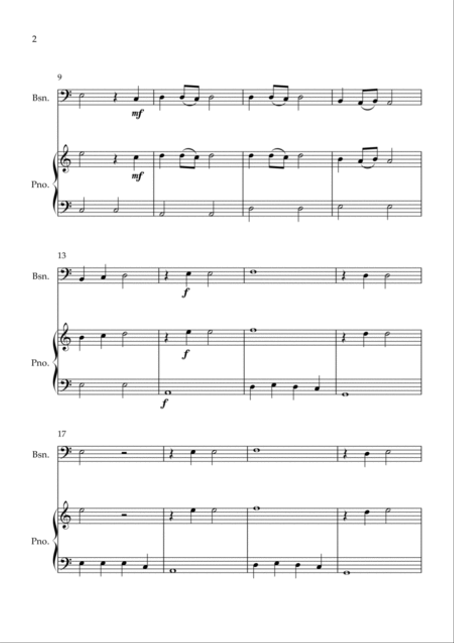 Flowers Bassoon scores gallery preview page 2