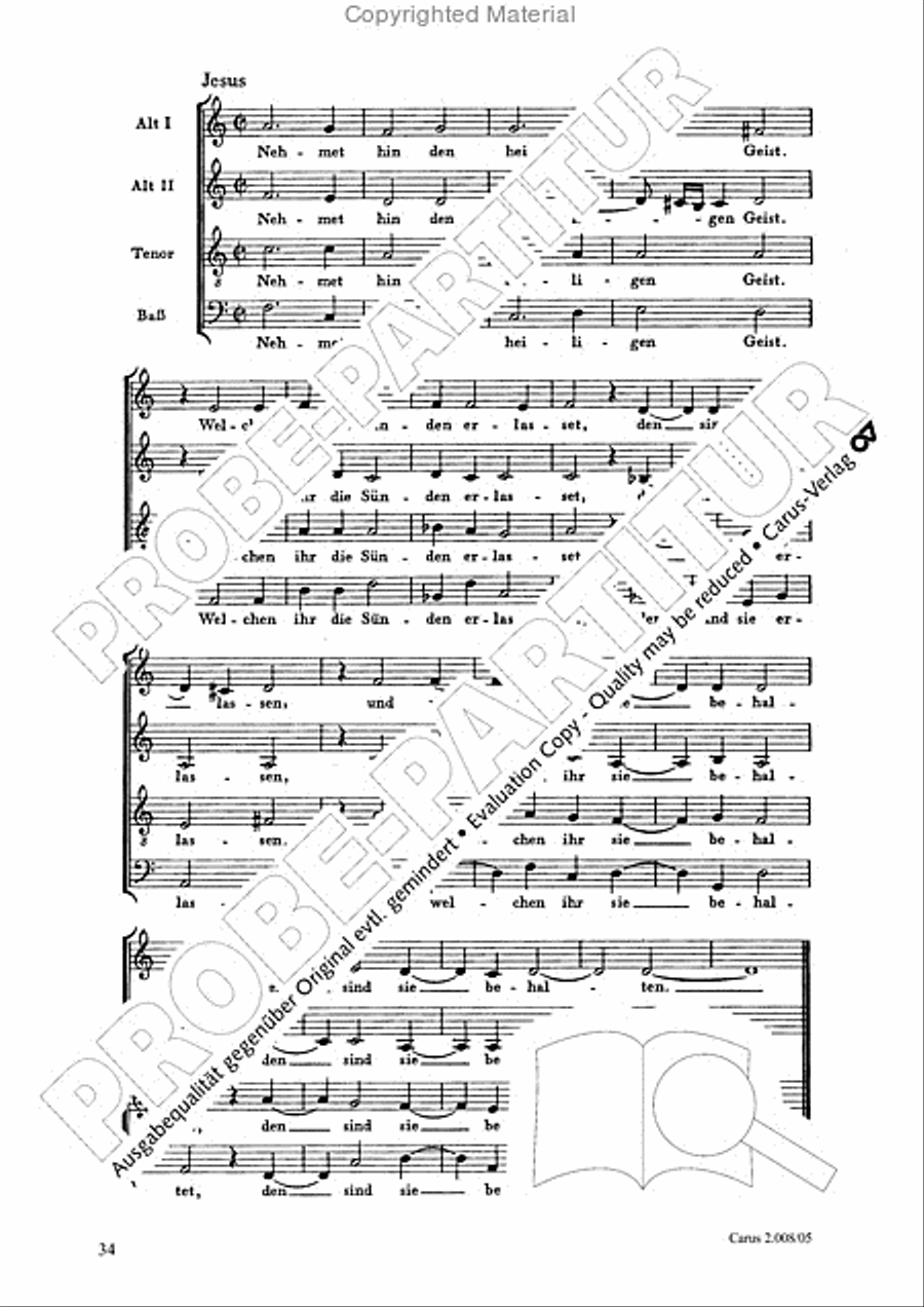 Auferstehungs-Historie SSAATB scores gallery preview page 35