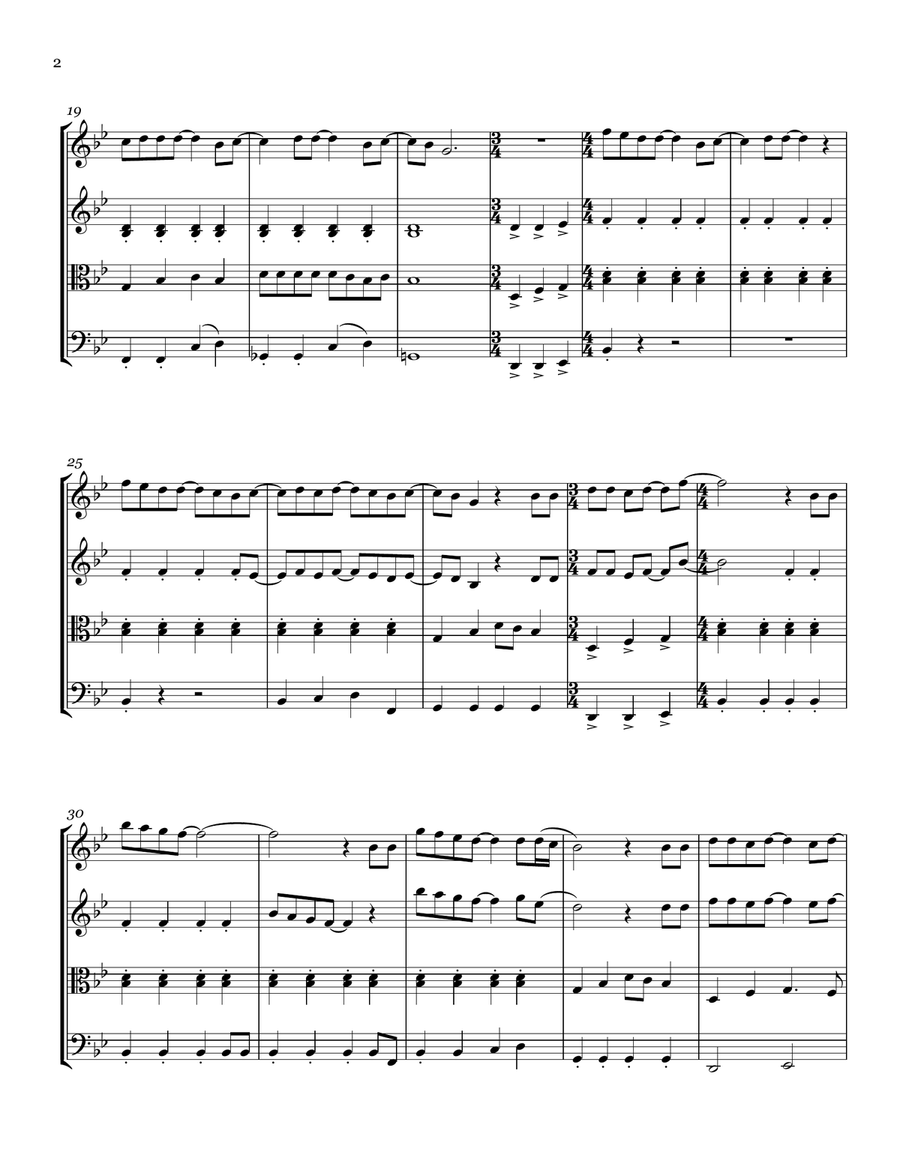 Nine In The Afternoon String Quartet scores gallery preview page 2
