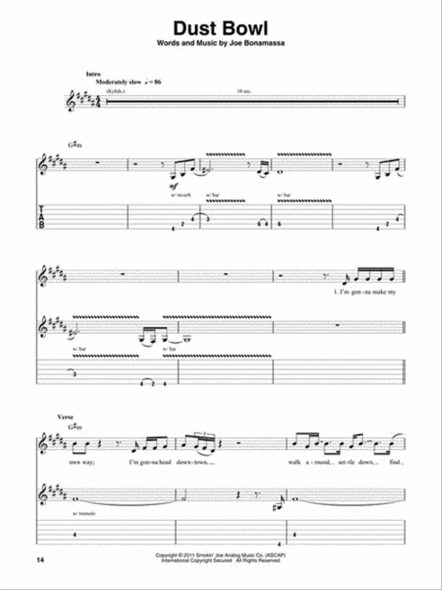 Joe Bonamassa Joe Bonamassa Electric Guitar scores gallery preview page 4
