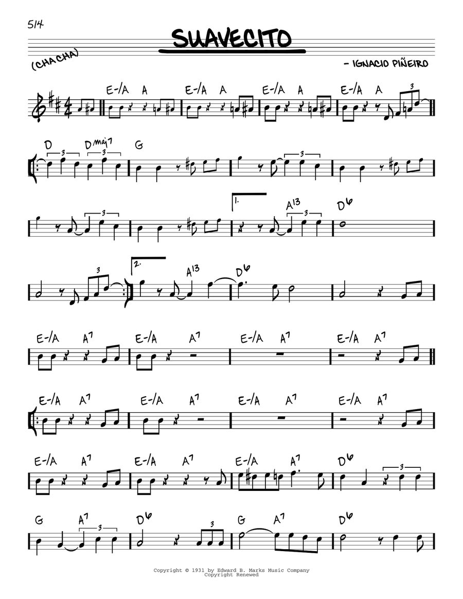 Suavecito Piano scores gallery preview page 1