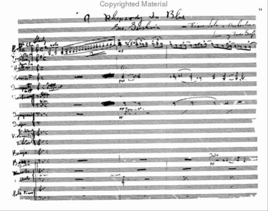 Rhapsody in Blue (Original) (Jazz Band Version) Jazz Ensemble scores gallery preview page 2