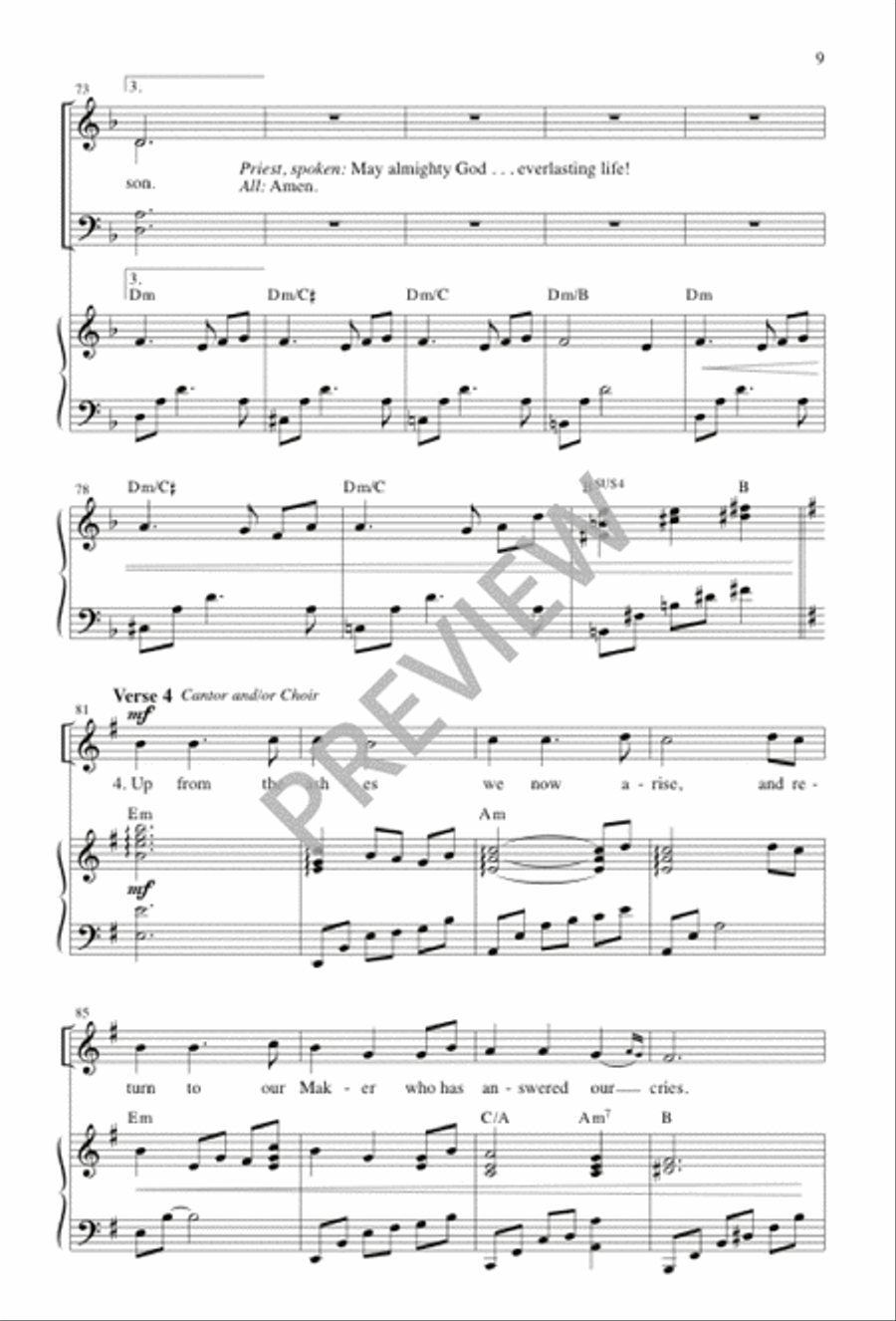 God of Creation 4-Part scores gallery preview page 9