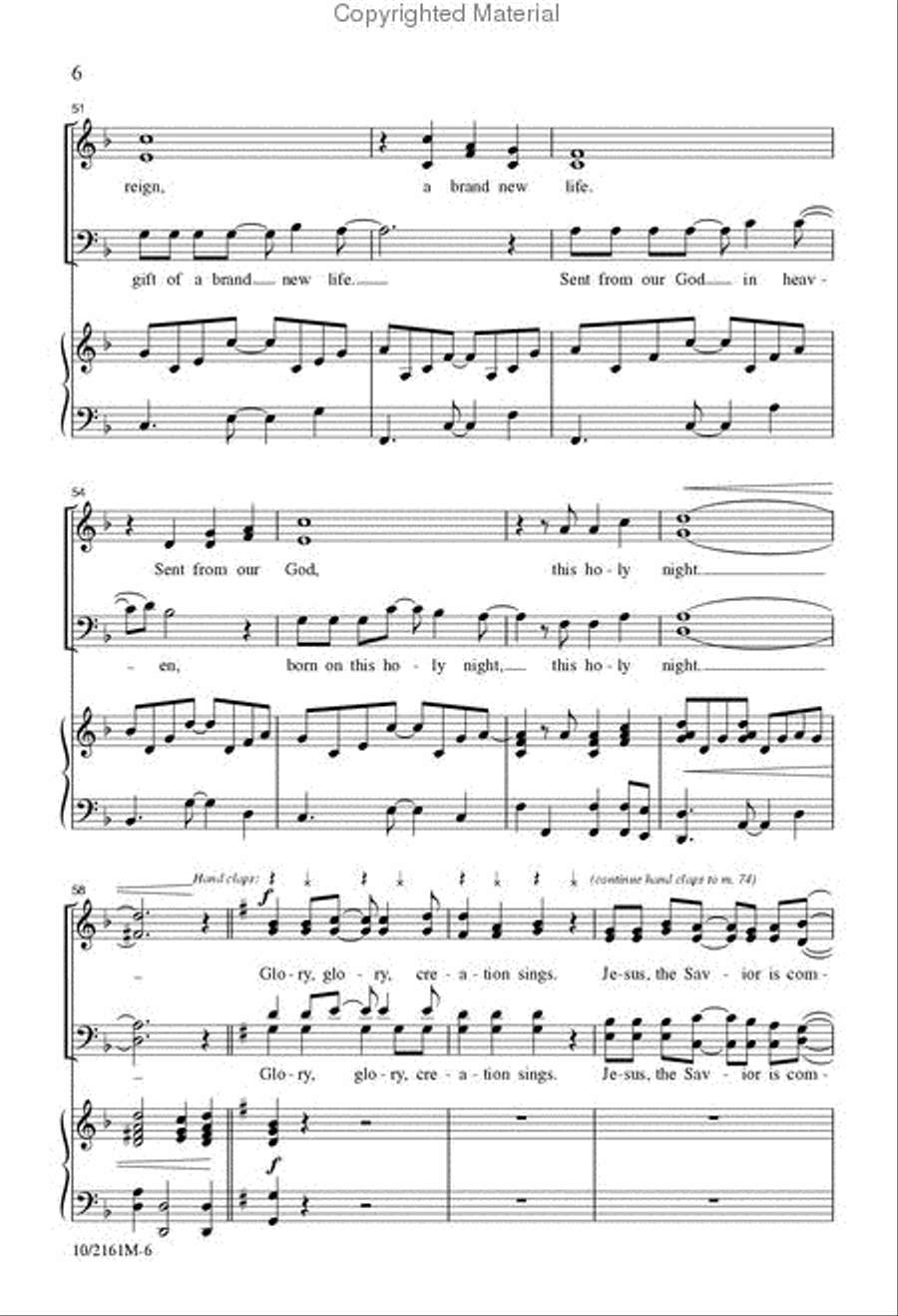 Glory, Glory! Creation Sings! 4-Part scores gallery preview page 7