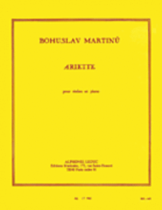 Book cover for Ariette pour Violon et Piano