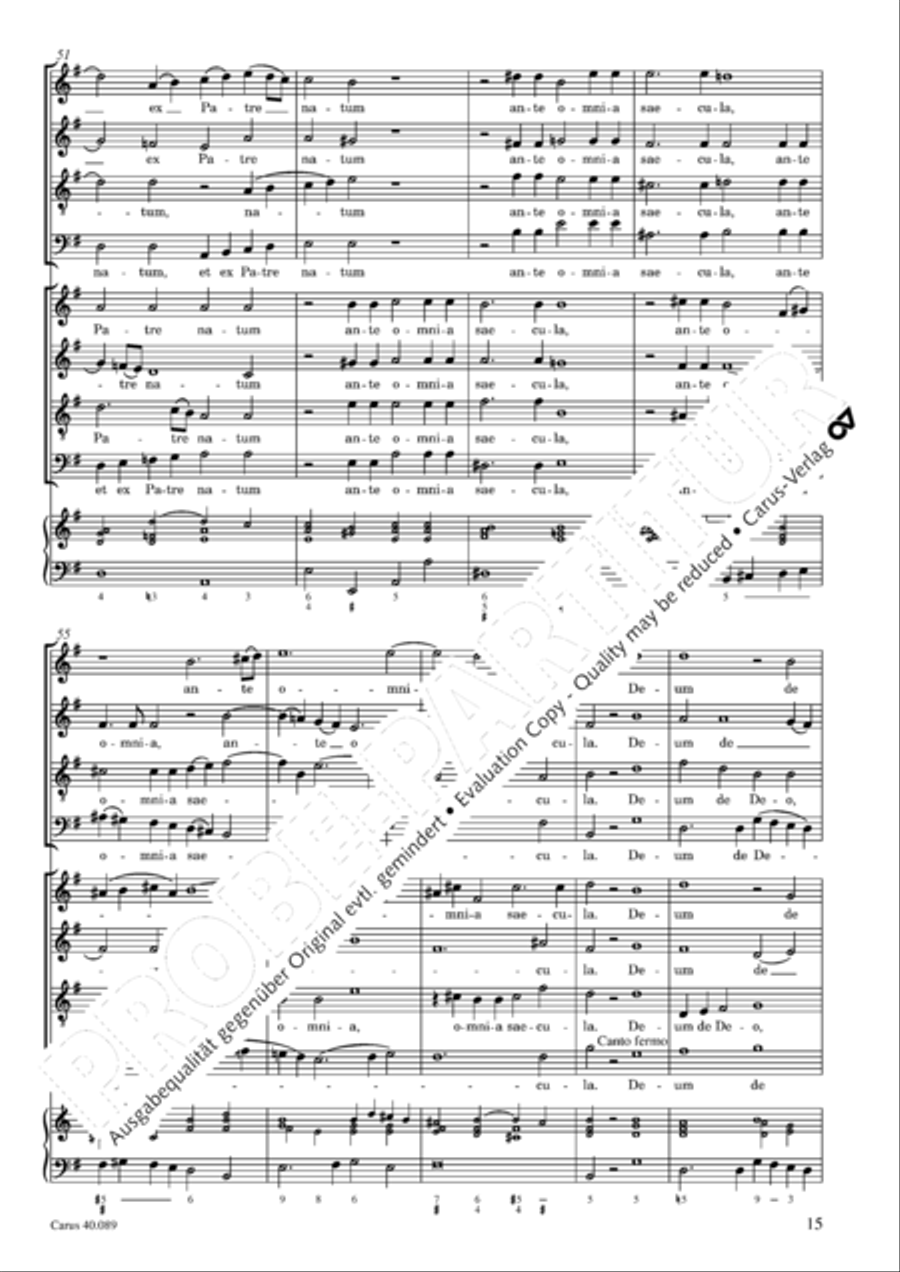 Credo a 8 voci Credo a 8 voci 4-Part scores gallery preview page 16