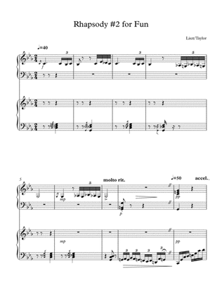 Rhapsody #2 for Piano 4-hands