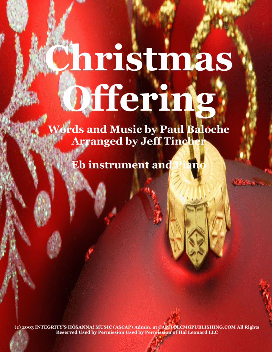Christmas Offering Alto Saxophone scores gallery preview page 1
