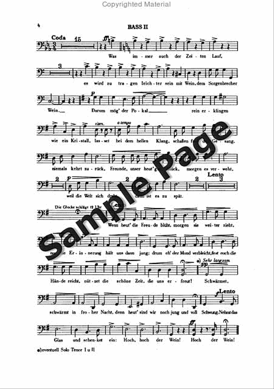 Ziehrer Cm Nachtschwaermer Op466 TTBB scores gallery preview page 5