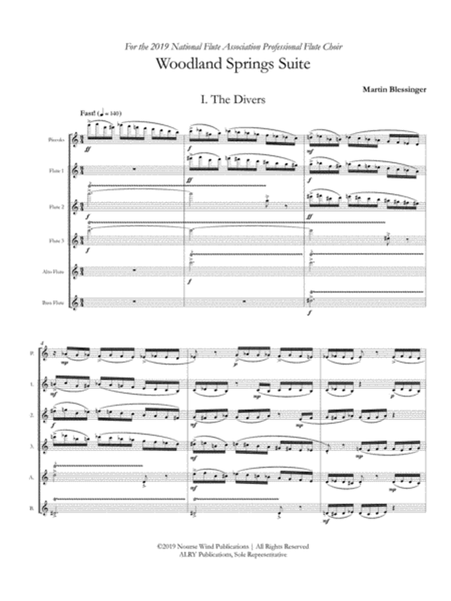 Woodland Springs Suite for Flute Choir