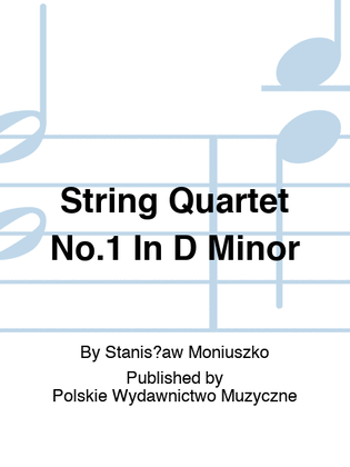 Book cover for String Quartet No.1 In D Minor