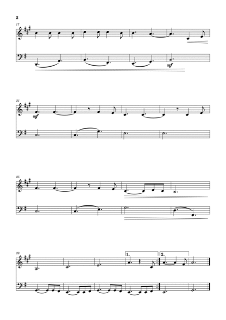 Hallelujah Bassoon scores gallery preview page 2